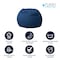 Flash Furniture Bean Bag Chair, 30 in W 30" L 18" H DG-BEAN-SMALL-DENIM-GG - alternate 2